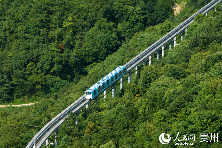 野玉海單軌小火車項目。人民網記者 涂敏攝
